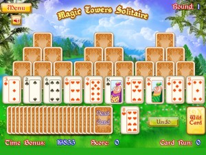 Игра Солитер: Магическая Башня (Magic Towers Solitare) — играть онлайн бесплатно (изображение №5)