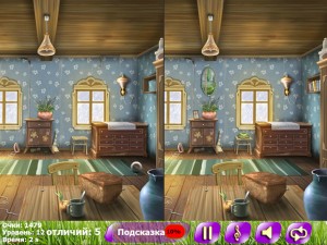 Игра Найди Пять Отличий: Деревня (Bright Colors 5 Differences) — играть онлайн бесплатно (изображение №2)