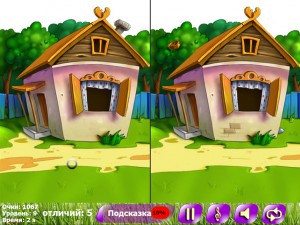 Игра Найди Пять Отличий: Деревня (Bright Colors 5 Differences) — играть онлайн бесплатно (изображение №10)