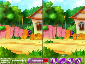Игра Найди Пять Отличий: Деревня (Bright Colors 5 Differences) — играть онлайн бесплатно (изображение №9)