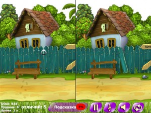 Игра Найди Пять Отличий: Деревня (Bright Colors 5 Differences) — играть онлайн бесплатно (изображение №6)