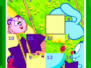 Игра Смешарики: Пятнашки (Kikoriki: Puzzle Tag) — играть онлайн бесплатно (изображение №2)