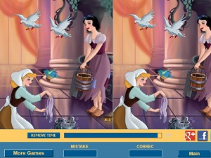 Игра Золушка: Найди Отличия (Cinderella Difference) — играть онлайн бесплатно (изображение №2)