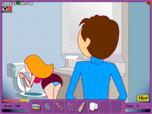 Игра Озорная Стюардесса (Funny Airplane) — играть онлайн бесплатно (изображение №2)