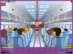 Игра Озорная Стюардесса (Funny Airplane) — играть онлайн бесплатно (изображение №3)