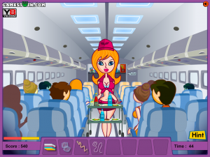 Игра Озорная Стюардесса (Funny Airplane) — играть онлайн бесплатно (изображение №6)