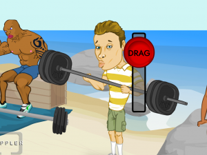 Игра Слабак в Пляжной Качалке (Douchebag - Beach Club) — играть онлайн бесплатно (изображение №3)