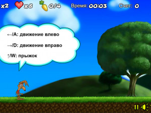 Игра Сумасшедший Кролик (Crazy Rabbit) — играть онлайн бесплатно (изображение №2)