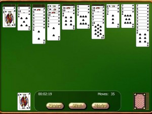 Игра Золотой Пасьянс Паук (Golden Solitaire Spider) — играть онлайн бесплатно (изображение №5)