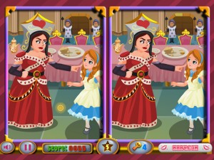 Игра Алиса в Стране Чудес: Найди Отличия (Find The Differences Alice in Wonderland) — играть онлайн бесплатно (изображение №3)