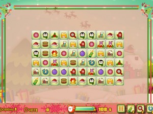 Игра Новогодний Маджонг: Соедини Пары (Christmas Mahjong Connect Pairs) — играть онлайн бесплатно (изображение №5)
