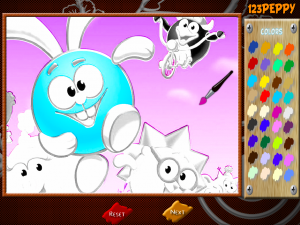 Игра Смешарики: Раскраска (Gogoriki: Coloring Page) — играть онлайн бесплатно (изображение №3)