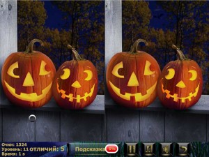 Игра Хэллоуин: Найди Пять Отличий (Halloween 5 Differences) — играть онлайн бесплатно (изображение №2)