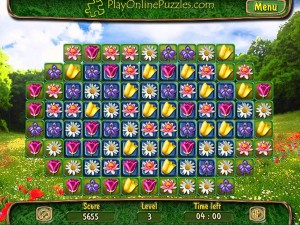 Игра Цветочная Головоломка (Flower Puzzle) — играть онлайн бесплатно (изображение №2)