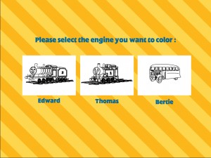 Игра Томас и его Друзья Раскраска (Thomas and Friends Coloring Page) — играть онлайн бесплатно (изображение №2)