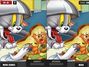 Игра Том и Джерри: Найди Отличия (Tom and Jerry: Differences) — играть онлайн бесплатно (изображение №3)