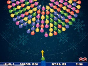 Игра Рождественская Стрельба Шариками (Bubble Shooter Rotation Xmas) — играть онлайн бесплатно (изображение №2)