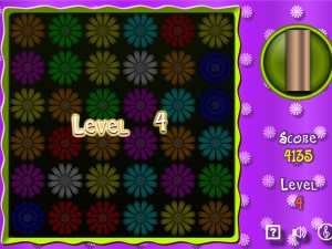 Игра Цветочная Головоломка: Три в Ряд (Flower Action Puzzle) — играть онлайн бесплатно (изображение №4)