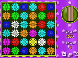 Игра Цветочная Головоломка: Три в Ряд (Flower Action Puzzle) — играть онлайн бесплатно (изображение №3)