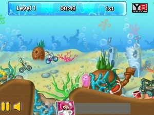 Игра Спанч Боб: Велогонка (Spongebob: Cycle Race) — играть онлайн бесплатно (изображение №3)