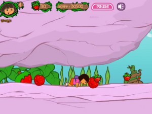 Игра Даша в Клубничном Мире (Dora Strawberry World) — играть онлайн бесплатно (изображение №2)