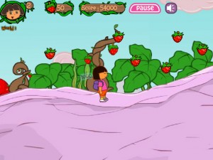 Игра Даша в Клубничном Мире (Dora Strawberry World) — играть онлайн бесплатно (изображение №8)