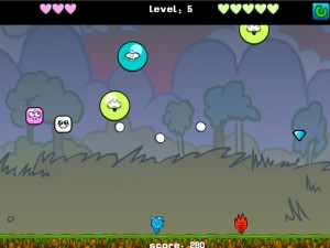 Игра Мальчик-огонь и Девочка-вода Против Инопланетянина (Fireboy Water Girl VS Alien) — играть онлайн бесплатно (изображение №6)