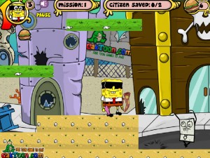 Игра Спанч Боб в маске (Sponge bob m-mask) — играть онлайн бесплатно (изображение №5)