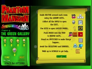 Игра Призрачный Особняк Глава 4: Зеленая Галерея (Phantom Mansion Chapter 4: The Green Gallery) — играть онлайн бесплатно (изображение №3)
