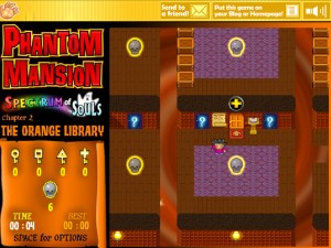 Игра Призрачный Особняк Глава 2: Оранжевая Библиотека (Phantom Mansion Chapter 2: The Orange Library) — играть онлайн бесплатно (изображение №6)