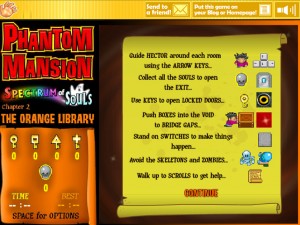 Игра Призрачный Особняк Глава 2: Оранжевая Библиотека (Phantom Mansion Chapter 2: The Orange Library) — играть онлайн бесплатно (изображение №11)