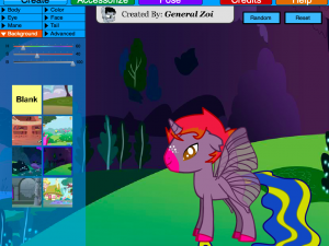 Игра Создатель Пони Искорки (Pony Creator) — играть онлайн бесплатно (изображение №2)