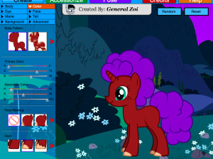 Игра Создатель Пони Искорки (Pony Creator) — играть онлайн бесплатно (изображение №5)