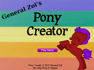 Игра Создатель Пони Искорки (Pony Creator) — играть онлайн бесплатно (изображение №6)