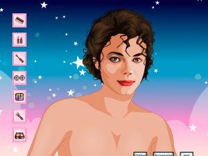 Игра Майкл Джексон Макияж (Michael Jackson Make Up) — играть онлайн бесплатно (изображение №2)