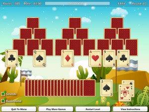 Игра Пасьянс Гольф (Solitaire Golf Cardmania) — играть онлайн бесплатно (изображение №2)