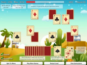 Игра Пасьянс Гольф (Solitaire Golf Cardmania) — играть онлайн бесплатно (изображение №3)