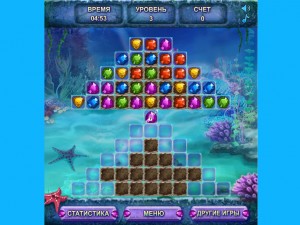 Игра Морские Сокровища: Три в Ряд (Sea Treasure Match) — играть онлайн бесплатно (изображение №2)