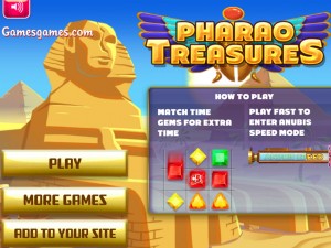 Игра Сокровища Фараона  (Pharao Treasures) — играть онлайн бесплатно (изображение №2)