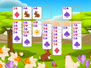 Игра Пасьянс Классический Пасха (Solitaire Classic Easter) — играть онлайн бесплатно (изображение №3)