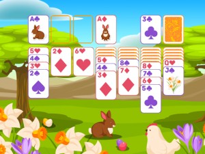 Игра Пасьянс Классический Пасха (Solitaire Classic Easter) — играть онлайн бесплатно (изображение №4)