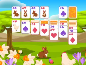 Игра Пасьянс Классический Пасха (Solitaire Classic Easter) — играть онлайн бесплатно (изображение №6)