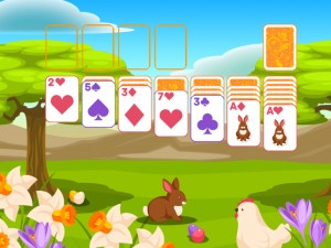Игра Пасьянс Классический Пасха (Solitaire Classic Easter) — играть онлайн бесплатно (изображение №7)