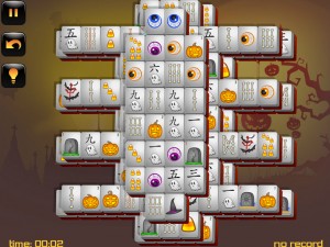 Игра Маджонг: Хэллоуин  (Halloween - Mahjong) — играть онлайн бесплатно (изображение №3)