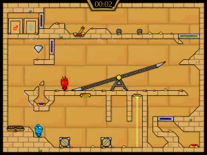 Игра Огонь и Вода 2: В Храме Света (Fireboy and Watergirl in The Light Temple) — играть онлайн бесплатно (изображение №5)