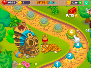 Игра Джевелс Блиц 4 (Jewels Blitz 4) — играть онлайн бесплатно (изображение №3)