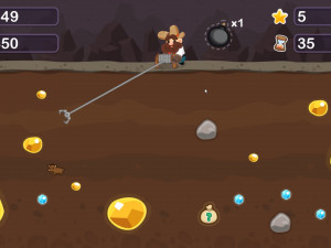 Игра Золотоискатель Том (Gold Miner Tom) — играть онлайн бесплатно (изображение №5)