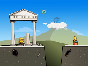 Игра Адам и Ева: Адам Призрак (Adam and Eve: Adam the ghost) — играть онлайн бесплатно (изображение №2)