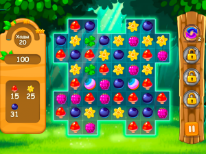 Игра Три в ряд в Лесу (Forest Match) — играть онлайн бесплатно (изображение №2)