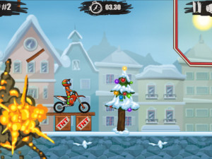 Игра Мото Х3М 4: Зима (Moto X3M 4: Winter) — играть онлайн бесплатно (изображение №3)